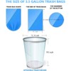 Small Trash Bags 3.5 Gallon, 100 Pcs Bathroom Garbage Bags,