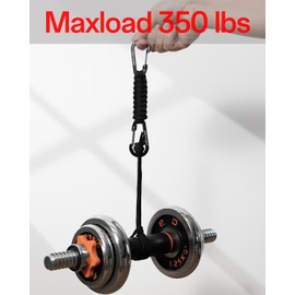 REHTAEL Paracord Keychain with 2 Carabiner Clip, Heavy Duty Stroller Clip Hooks for Water Bottle, Military Braided Parachute Key Chain, Water Bottle Clip for Backpack, Key,Men, Women (2Pack; 2Black)