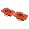 2pcs Stainless Steel Bull Ring Truck Bed Side Tie Down