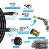 Piseve Sewer Jetter Kit 200FT for Pressure Washer 5800PSI Drain
