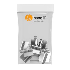 hang-it Picture Hooks Profile for Picture Rails Gallery Rails Load Capacity 6 kg Set of 10 Picture Hangers