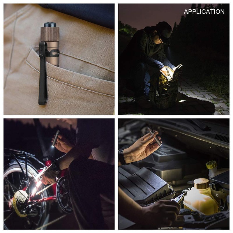 OLIGHT I3T EOS 180 Lumens Dual-Output Slim EDC Flashlight for