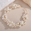 Octwine Imitation Pearl Bridal Hair Vine Headpiece Wedding Headband for