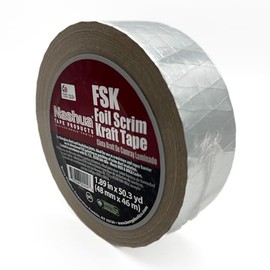 Nashua FSK Insulation Jacketing Tape, 2.83 Inches by 50.3 Yards, Aluminum