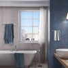 TNOMS 4-Pieces Bathroom Hardware Set, Polished Chrome Towel Bar Set,