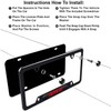 2 Pack Black License Plate Frames for SRT 392 License