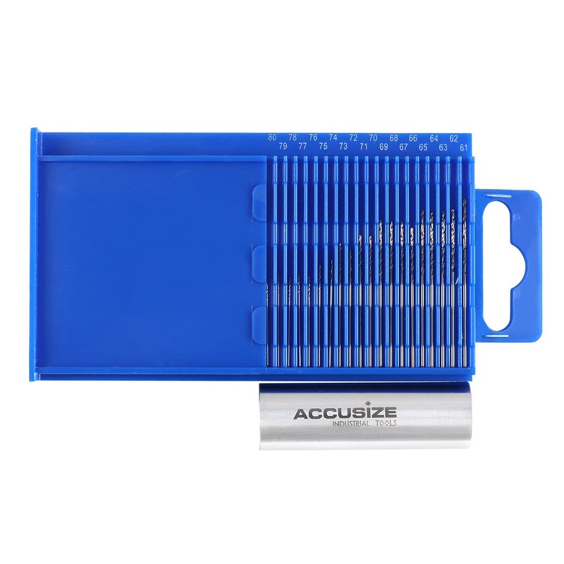 Accusize Industrial Tools H.S.S. Twist Mini Drill Sets, Size No