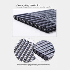 Black Micro-Pen Fineliner Ink Pens EastDeals Waterproof Archival Ink Fine Point Micro Pens for Sketching, Anime, Manga, Comic, Artist Illustration, Technical Drawing, Bullet Journaling-Set of 9