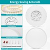 Glowall 24 Inch Large Flush Mount Ceiling Light Fixture, Ultra