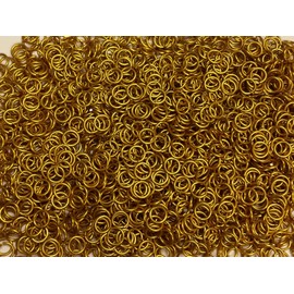 1/2 Pound Gold Anodized Aluminum Jump Rings 16G 5/16" ID (1500 Rings)
