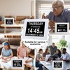 Johnziny 8 Inch Digital Day Calendar Clock, Dementia Clock for