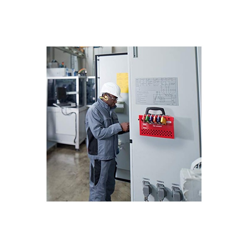 ABUS B835 Safety Lockout Box, Red