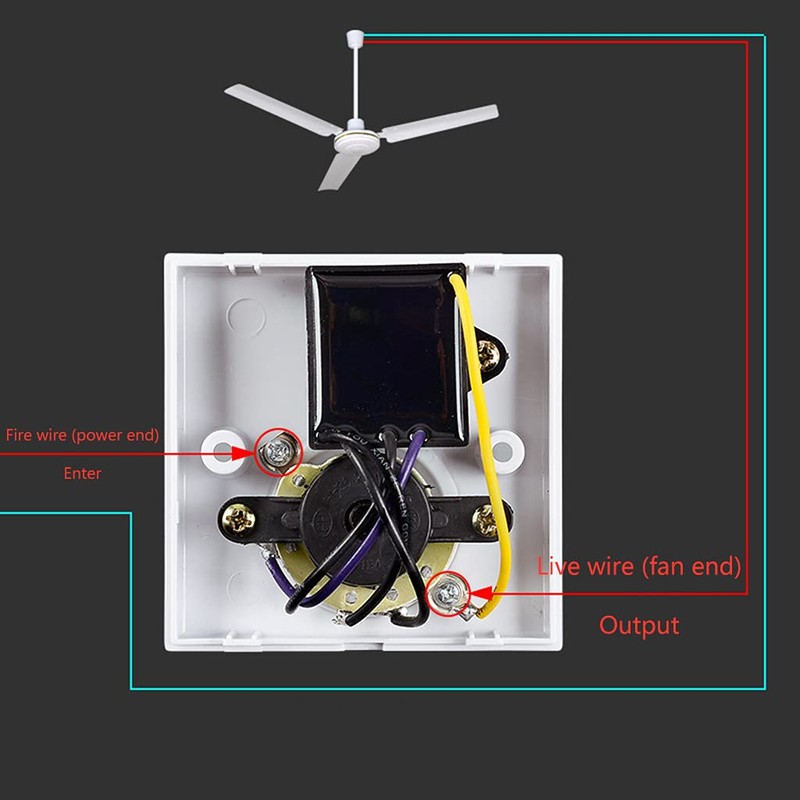 illombo 220 V Universal Adjustment Ceiling Fan Speed Control Switch