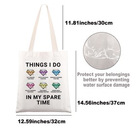 Diamond Painting Tote Bag Diamond Art Gift Things i Do In My Spare Time Diamond Art Painting Shoulder Bag (Diamond uk2)