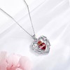 DAYLINLOVE Sacred Heart of Jesus Necklace S925 Sterling Silver Cubic
