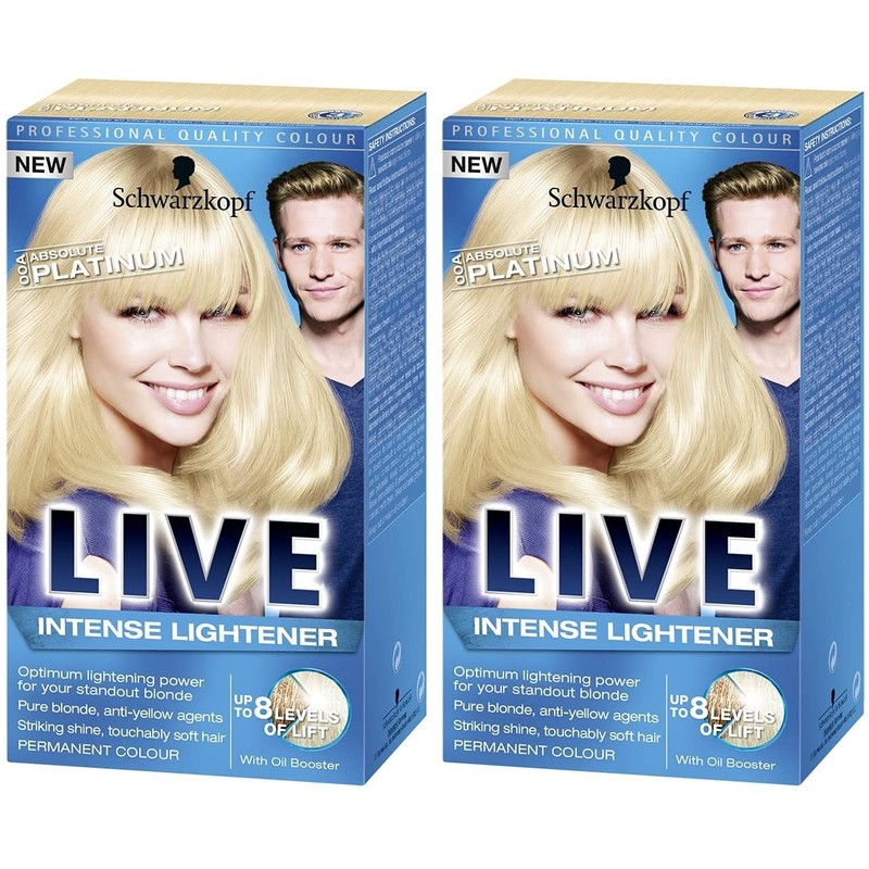 Schwarzkopf Live XXL Colour Intense Permanent Coloration 00A Absolute Platinum