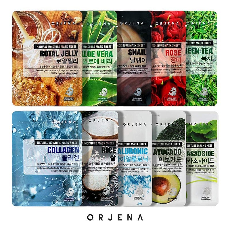 Orjena Natural Moisture Collagen Mask Sheet 10pcs