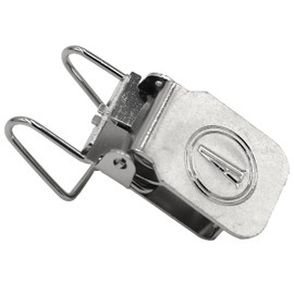 ANDUSTRIAL - Small Durable Clips/Clamps for Displaying Shawls, Leather Hides, Quilts, Mats, Rug Samples, Towels, Fabric On Wall - Wire Backed Alligator Rug Clips - Silver, 100 Clips