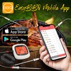 Nutrichef Bluetooth Meat Thermometer for Grilling and Smoking with 6