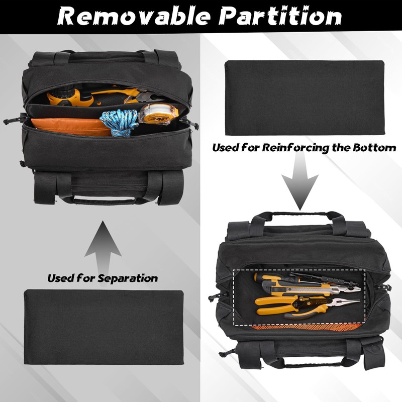MOZETO 12 inch Tool Bag, Water-Resistant Small Tactical Tool Bag,