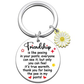 Friendship Gifts For Women Long Distance Best Friend Keychain Gifts For Friend Bestie Sister Bff Valentines Day Birthday Stuff Funny Going Away Gifts For Her Girls Female