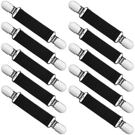 10 Pack Toddler Glove and Mitten Clips, Strong Stainless Steel Elastic Mitten and Glove Clips for Baby, Kids, Adults, Easy to Use, No More Lost Gloves