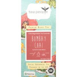 Tea People Bombay Chai, 15 Tea Pyramids in Retail Pack