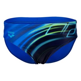 ARENA Boys Shading Swimming Trunks, Neon Blue