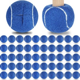 Macarrie 100 Pcs Precut Tennis Balls Bulk for Furniture Legs Tennis Ball Chair Foot Covers for Floor Protection Ball Desk Leg Coverings(Black)