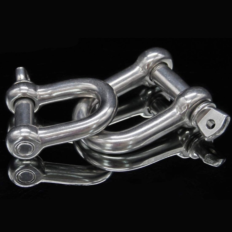 D Ring Shackle Lock-M10/0.4", 304 Stainless Steel D Ring for