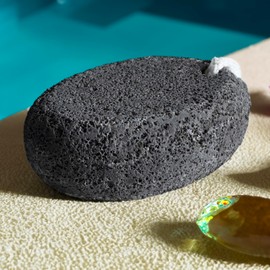 Pumice Stone Foot for Feet - Black Natural Lava Stone Callus Remover, Foot Exfoliation, Hand Scrub, Pedicure Tool and Dry Skin Remover - Promotes Healthy Foot Care