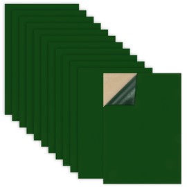 Caydo 12PCS Self Adhesive Felt Sheets, Soft Velvet Green Felt Fabric with Adhesive Felt Backing, Suitable for DIY Projects, Jewelry Box, Drawer Liner and Holiday Decorations (A4 Size)