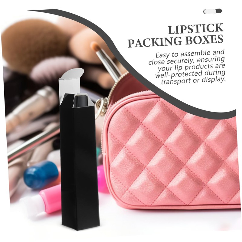 Beavorty Minimalist Design Lipstick Boxes Lip Gloss Paper Containers Packing