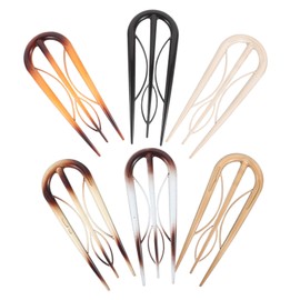 FOMIYES 6pcs Sturdy French Hair Pins u Shaped Hair Clips Women Accessories Vintage Bun Pins Sticks for Fine Thick