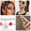 LAIDANLA 1000pcs Red and White Pony Beads for Bracelet and