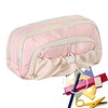 Large Pencil Case, Pen Bag Big Pencil Case, Drawstring Double-Zipper