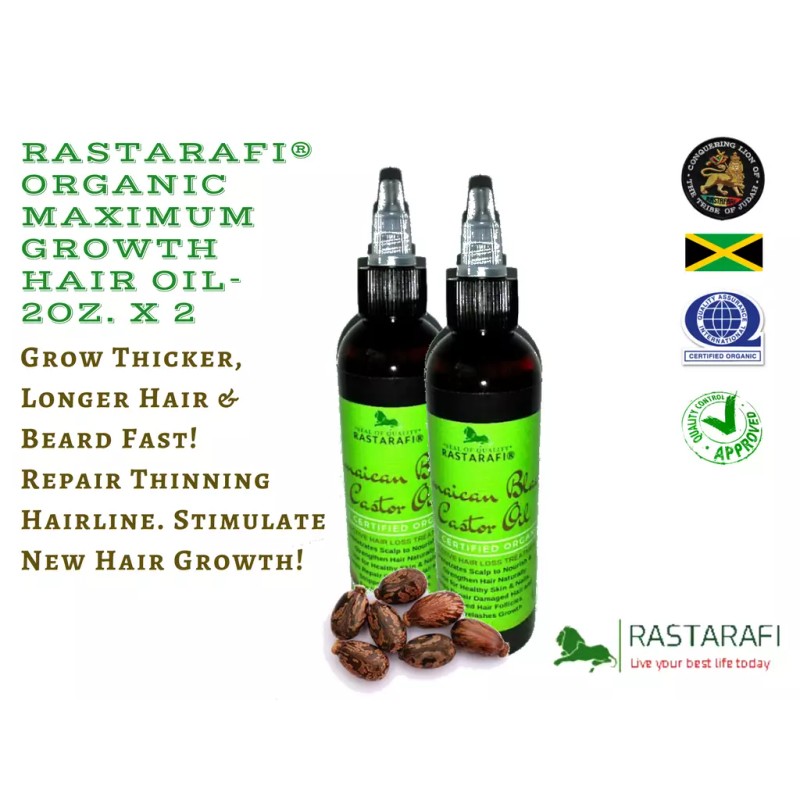 Rastarafi® Jamaican Black Castor Oil Beard Oil | Fast Beard