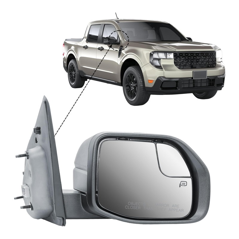 Replacement Passenger Right Side Door Mirror Power and Heated Glass