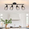 Baocuz 4-Lights Semi Flush Mount Ceiling Light, Adjustable Multi-Directional Light