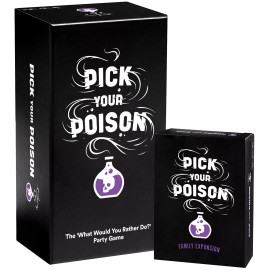 Pick Your Poison Family Party Card Game 400 Scenario Cards for All Ages