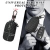 Dickno Car Key Case, Genuine Leather Auto Key Smart Keychain
