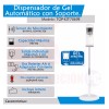 Seguridad Total Kit Despachador Gel Antibacterial + Pedestal Anticontacto V2