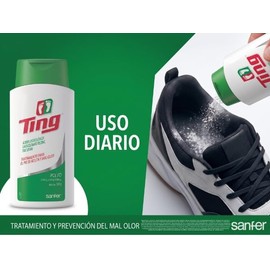 Ting Polvo Talco Antimicótico para Pies Control de Humedad, 150 g