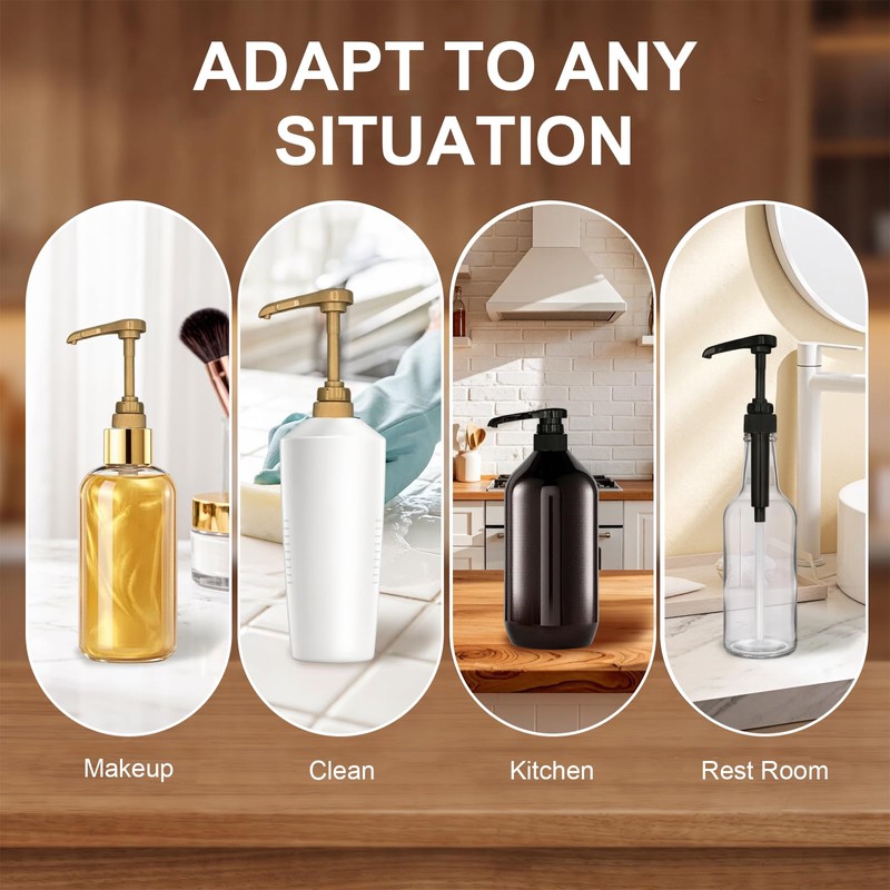 Mnuwoee 8 Pcs Coffee Syrup Pump Universal Syrup Pumps Dispenser