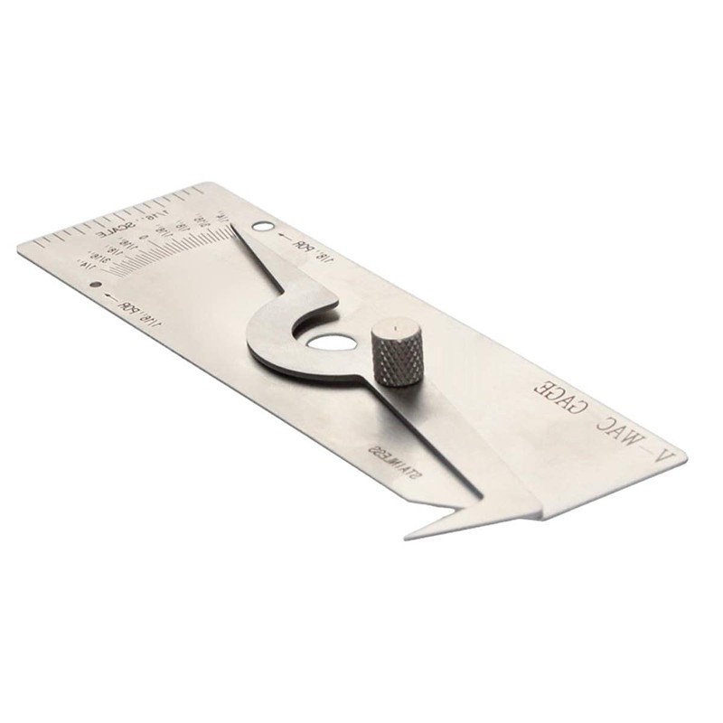 Utoolmart V-wac Welding Gauge 0-1/4 inches Stainless Steel Welding Inspection