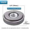 Saipor 5/8-11 Inch Thread Angle Grinder Flange Nut, Self Tightening