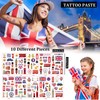 1p Union Jack Bow Headband with 115p UK Temporary Tattoos