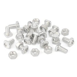 50 Sets Greenhouse Nuts and Bolts, Hex Nuts and Square Head Bolts for Installing and Fixing Greenhouse