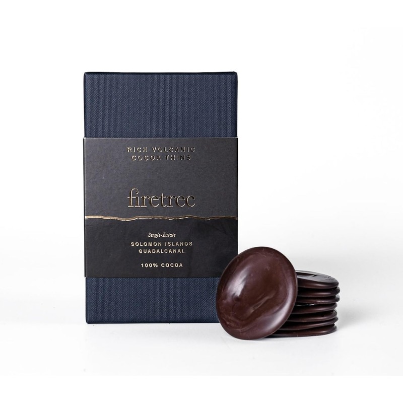 Firetree Chocolate Thins (25 pcs. Thins, Solomon Island Guadalcanal 100%)