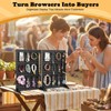 4 Pack Peg Board Display Stand for Vendors with 48